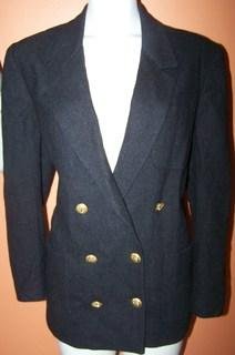 La Bonne Ladies 12 Blazer Black Anchor buttons