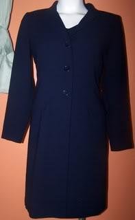 Ladies 8P Dress/Duster Navy Blue Versatile