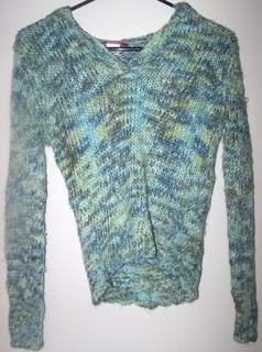 Ladies XL Sweater Green Long Sleeves Casual
