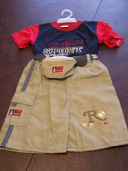 Ha Ha Boys Toddlers 3t Short Set size large NWOT