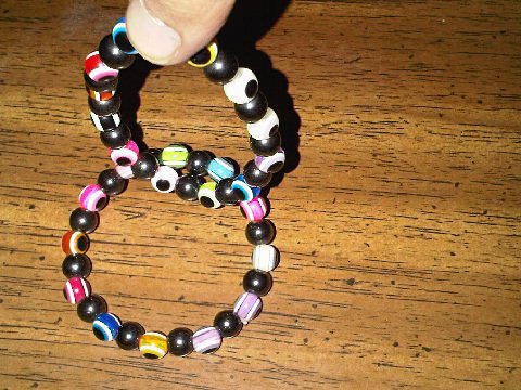 Set of Six Magnetic Hematite Multicolored Bracelets