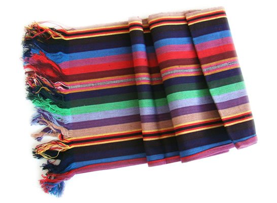 china yunan lijing cotton scarf in brilliant colors