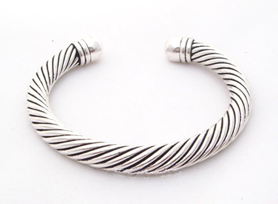miao silver jewelry bracelet twisting wires