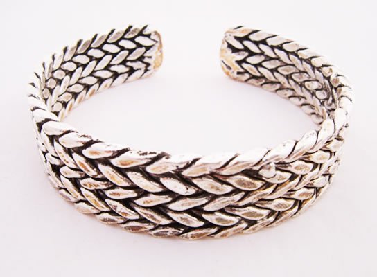 miao silver jewelry bracelet interesting double plaits