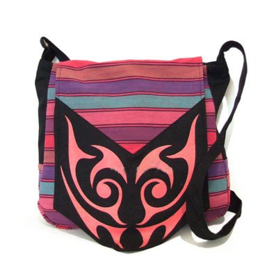 china yunnan cotton shoulder handbag in pattern of facial makeup