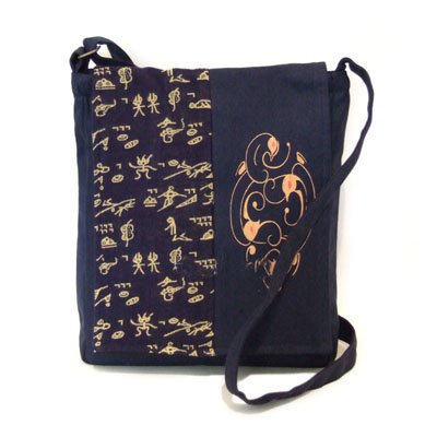 china yunnan cotton shoulder handbag in dongba scheme