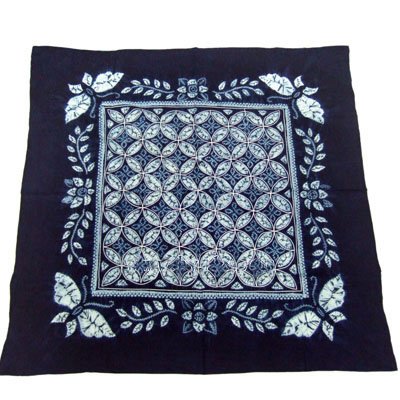 yunnan handmade ethnic blue tablecloth by tie dye