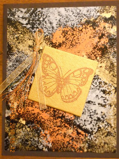 Metallic Butterfly Card