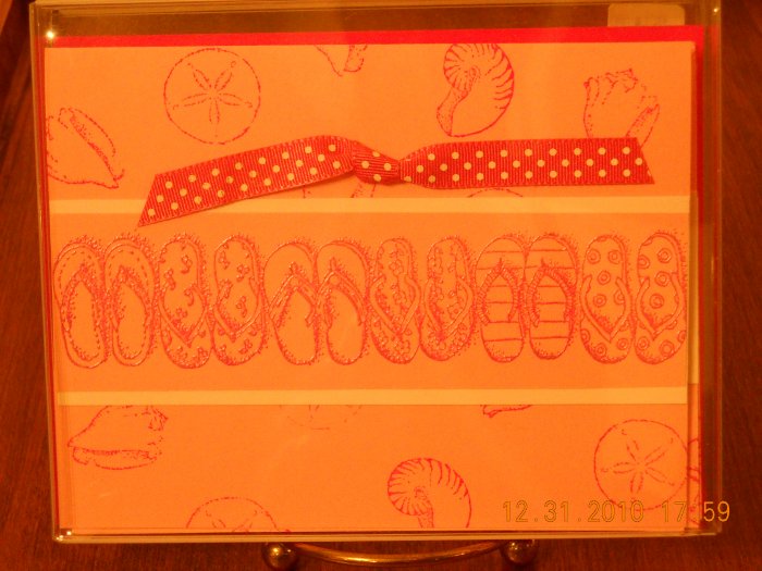 Pink Flip FlopsCard