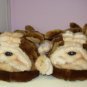 SLIPPERS HAPPY FEET BULLDOGS PLUSH CRITTER SUPER SOFT SIZE UNISEX SIZE XX LARGE NEW HOUSE SLIPPERS
