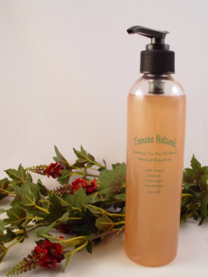 Transoz Natural Australian Tea Tree Oil Based Hand & Body Wash 8oz