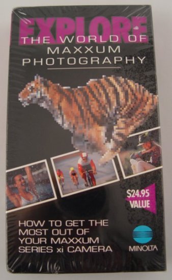New! Explore the World of Minolta Maxxum Photography VHS