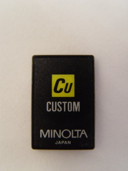Minolta Custom Program Card for use with Maxxum 7000i & 8000i
