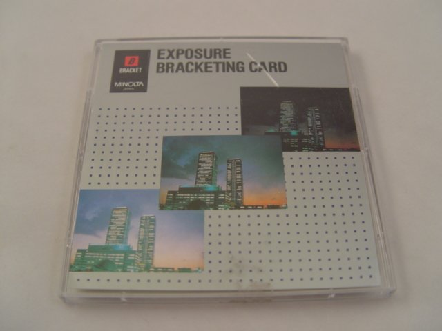 Minolta Maxxum Exposure Bracket Program Card for 5xi, 7xi, 9xi, 700si