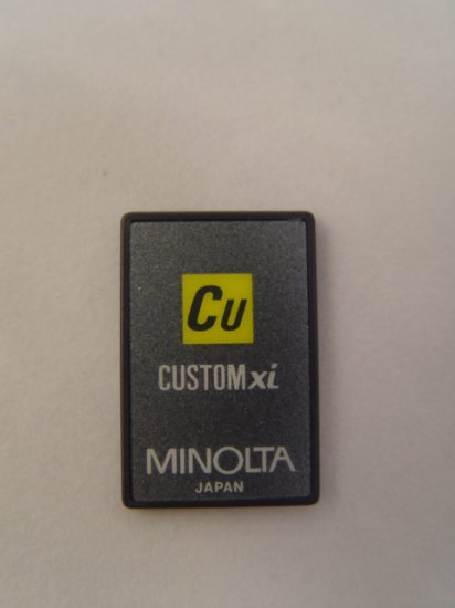 Minolta Maxxum Custom xi Program Card for 7xi & 9xi