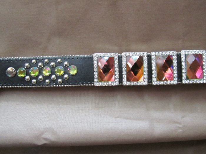Volcano-Crystal Studded Belt - Large