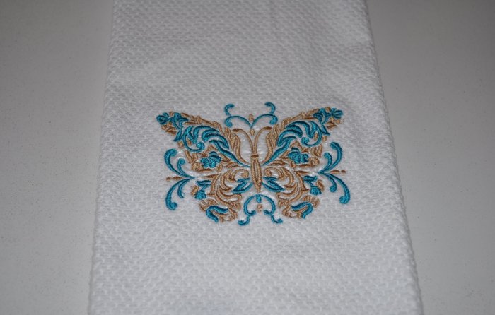 "Butterfly" Kitchen Dishtowel