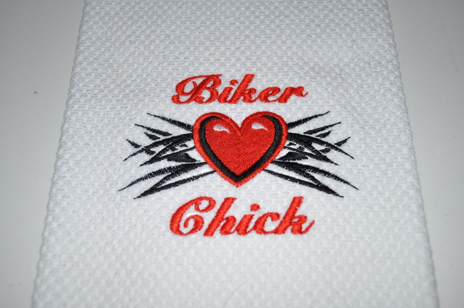 "Biker Chick" Kitchen Dishtowel