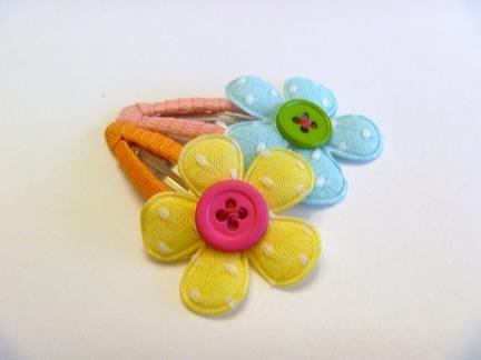As cute as a button...Set of 2 Snap Clips