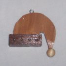 Wooden Santa's Hat Ornament