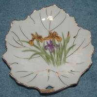 VINTAGE NAPCO HAND PAINTED CANDY - NUT DISH