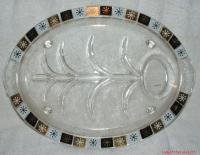 Anchor Hocking Fire King Well & Tree Serving Platter