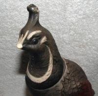 Empty Vintage Ezra Brooks Quail Whiskey Decanter-1970