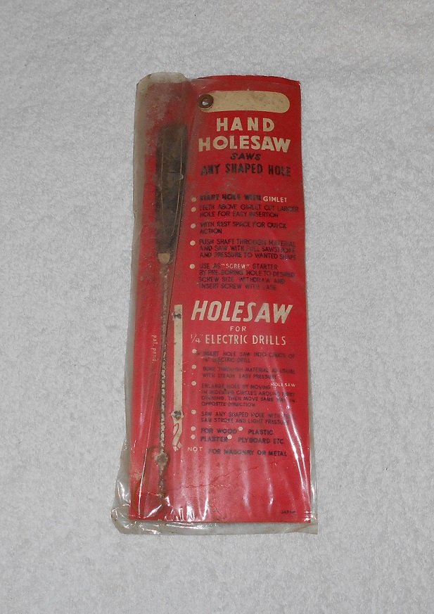 Hand Holesaw - Packaging Only - Japan - Vintage