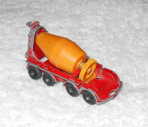 Foden Concrete Truck - #21 - Matchbox - Red & Orange - Metal - Vintage