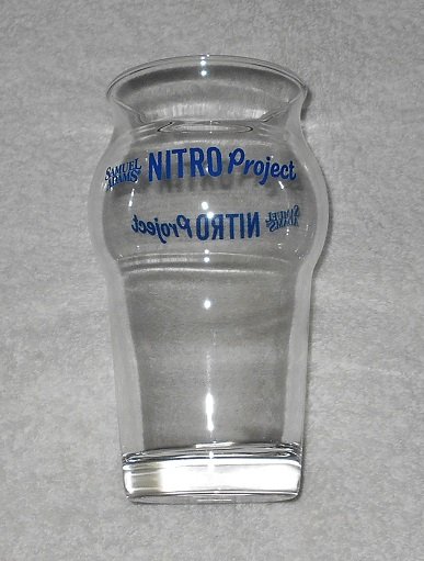 Samuel Adams - Nitro Project - Tulip Pint Glass - Clear w/ Logo - 16 Ounce