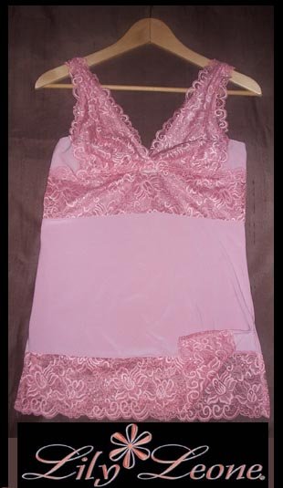 Pink lace tank