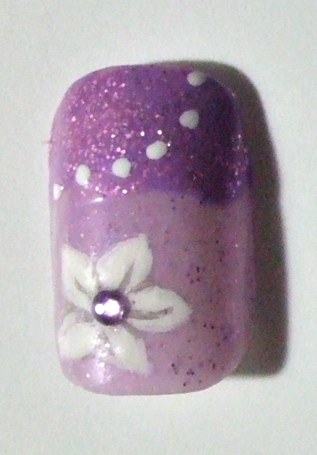Purple Prom Nails