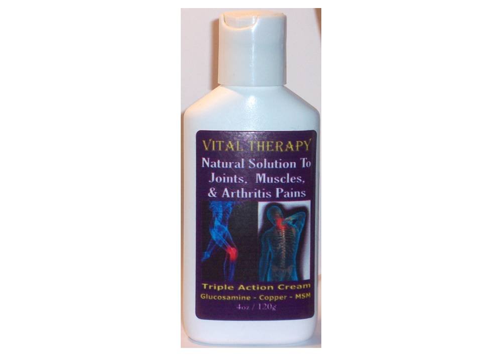 VITAL THERAPY PAIN RELIEVING COPPER CREAM - 4oz/120g