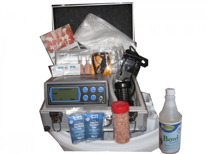 Ionic Foot Detox Bath with Tub, FIR Belt, Case, Array's, and Bonuses PLATINUM