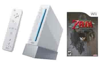 Nintendo Wii Console + The Legend Of Zelda: Twilight Princess Bundle