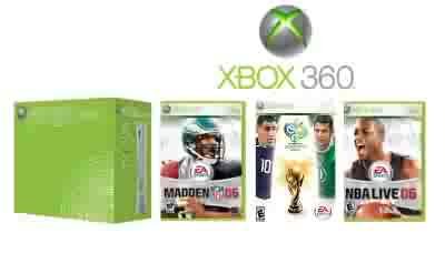 Xbox 360 "Core Sports Bundle" Video Game System With 3 Games