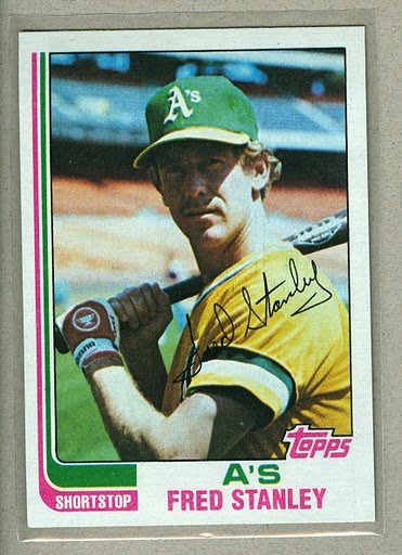 1982 Topps Baseball #787 Fred Stanley A's Pack Fresh