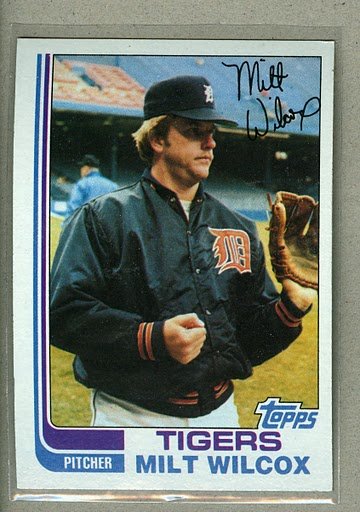 1982 Topps Baseball #784 Milt Wilcox Tigers Pack Fresh