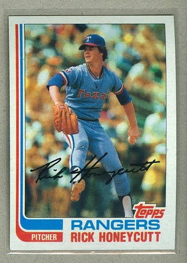1982 Topps Baseball #751 Rick Honeycutt Rangers Pack Fresh
