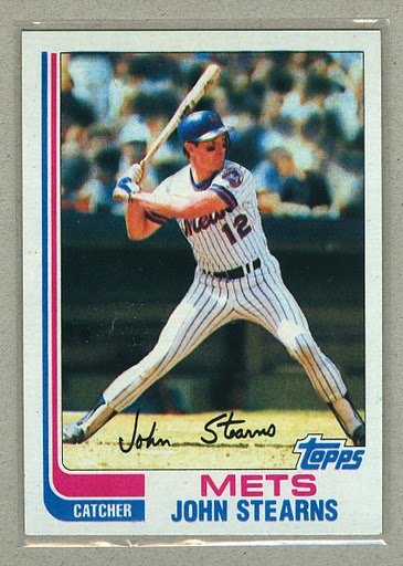 1982 Topps Baseball #743 John Stearns Mets Pack Fresh