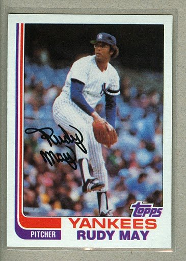 1982 Topps Baseball #735 Rudy May Yankees Pack Fresh