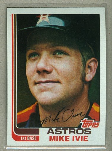 1982 Topps Baseball #734 Mike Ivie Astros Pack Fresh