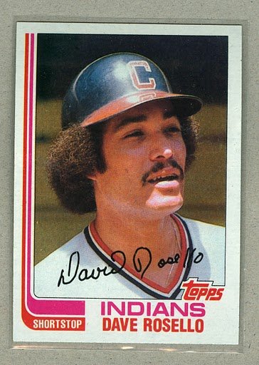 1982 Topps Baseball #724 Dave Rosello Indians Pack Fresh