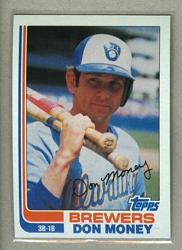 1982 Topps Baseball #709 Don Money Brewers Pack Fresh