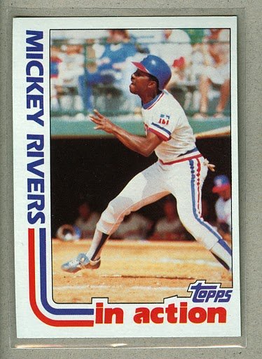 1982 Topps Baseball #705 Mickey Rivers Rangers Pack Fresh