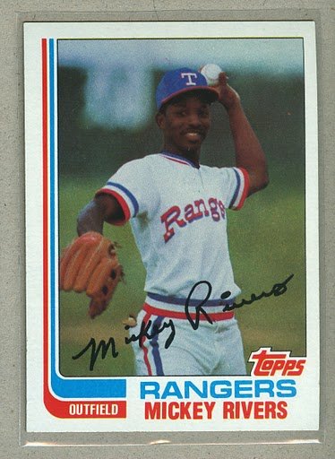 1982 Topps Baseball #704 Micker Rivers Rangers Pack Fresh