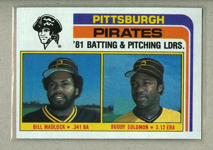 1982 Topps Baseball #696 Pirates Team Checklist Pack Fresh