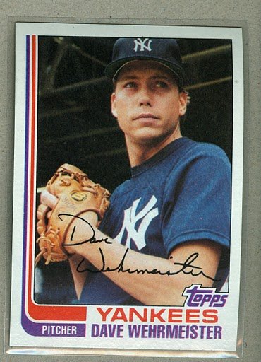 1982 Topps Baseball #694 Dave Wehrmeister Pack Fresh