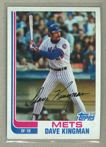 1982 Topps Baseball #690 Dave Kingman Mets Pack Fresh