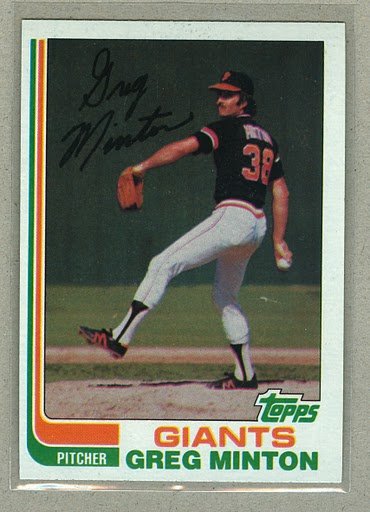 1982 Topps Baseball #687 Greg Minton Giants Pack Fresh